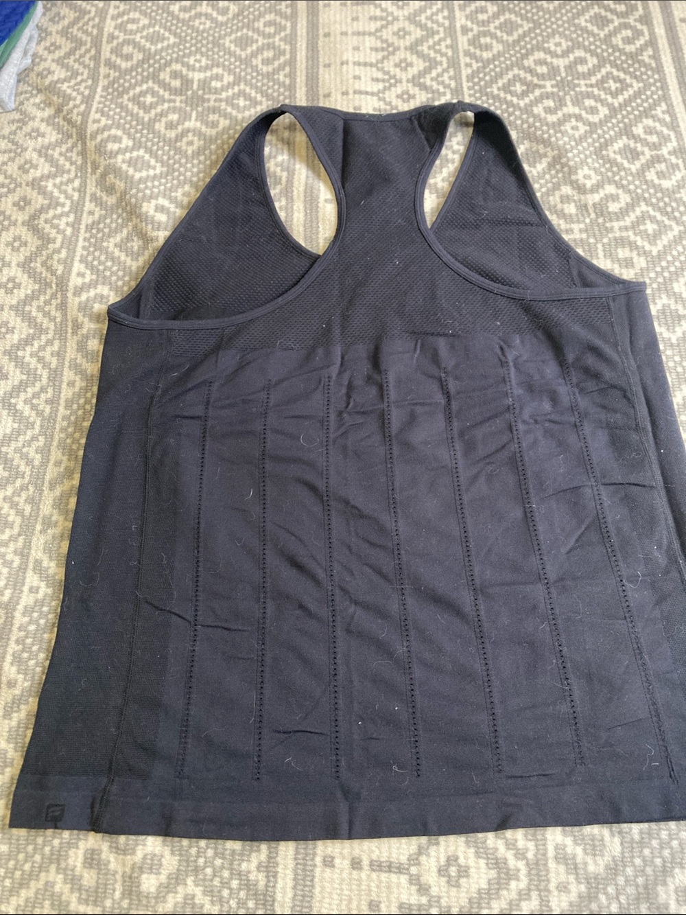 Fabletics Black Racerback Performance Tank - Picture 3 of 3